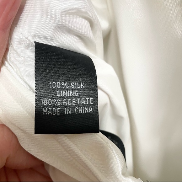 AIDAN MATTOX SILK IVORY BEADED KEYHOLE NECK EVENING GOWN SIZE 6 - Picture 10 of 13